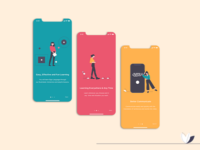 Let's Talk app design illustration minimal typography ui ux