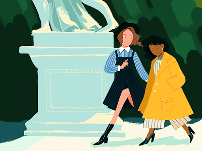 Day in Vienna | The Gardens blog editorial editorial illustration fashion illustration lifestyle travel web