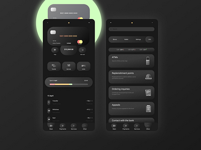 Banking app bank black design icon minimal mobile mobile app mobile design mobile ui ui uidesign uiux vector