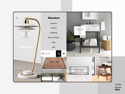 Allmodern blocks design e shop figma furniture modern online stores ui ui design webdesign
