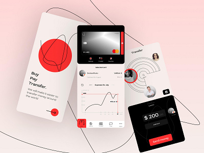 Mobile bank branding design figma graphic design logo mobile app ui