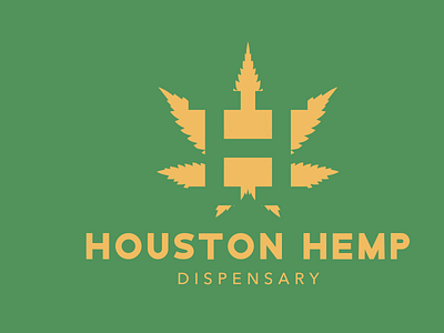 Houston Hemp Dispensary branding graphic design logo typography