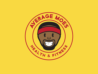 Average Moes Personal Fitness Brand branding design graphic design illustration logo vector