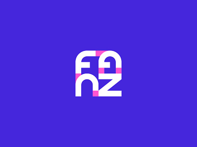 Logo FANZ brand branding creative design graphic graphic design logo logotype symbol vector