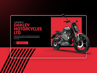 Oakley Motorbike | Web Header branding design designer graphic design header image hero image illustration ipl logo motorbike motorcycle ui website header