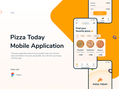 Pizza Today | Mobile App UI 3d animation branding design designer graphic design header image hero image logo motion graphics ui website header