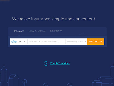 Insurance - UI/UX Design interface modern product startup strategythoughts ui ux web