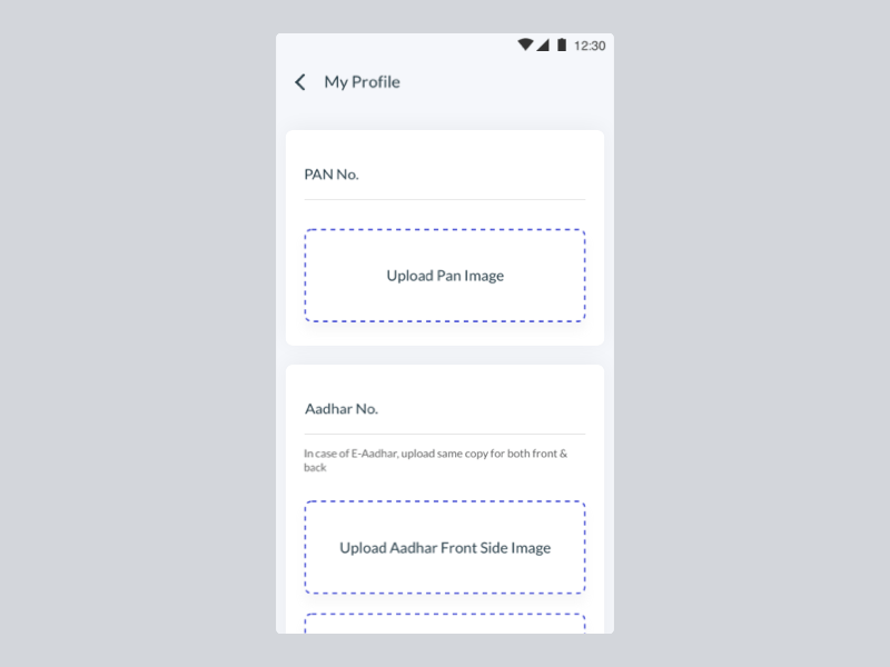 Upload Documents app creative creativity design form insurance interface principle product sketchapp ui ux