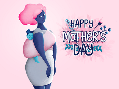 Illustration for Mother’s Day. Inspired by African Mamas who mothers day