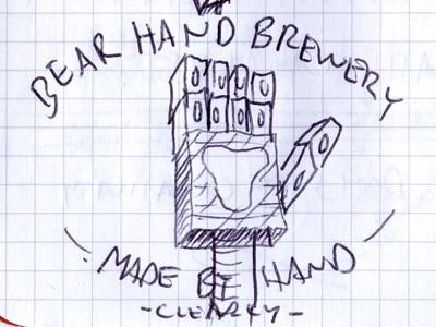 Bear Hand Brewing animals drawing logos sketches