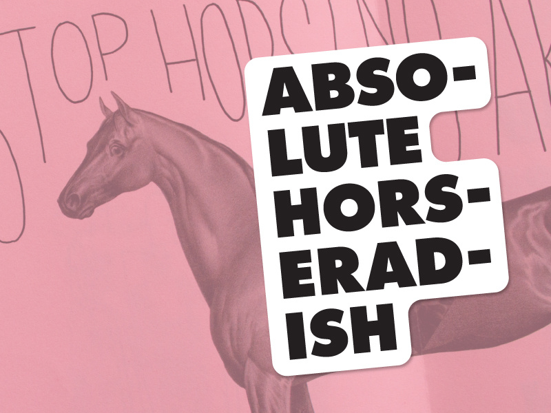 Absolute Horseradish Labels horseradish weird zine stickermule stickers