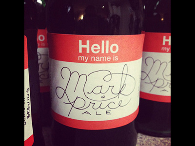 Mark Price Ale Label