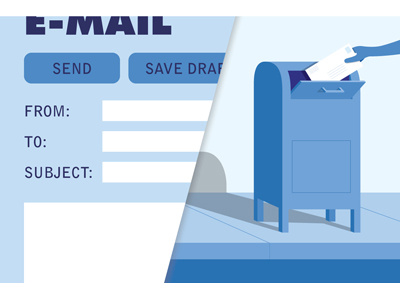 (E)Mail Scene illustration