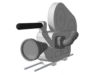 SketchUp Video Camera 3d illustration modeling