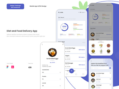 Diet and Food Delivery Apps apps dashboard diet apps ui uiux ux