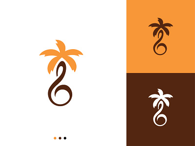 Coconotes coconut coconut tree icon logo logodesign music notes scale