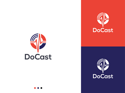 DoCast cast doctor doctor app logo logodesign medical podcast