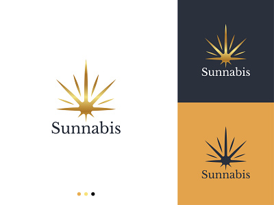 Sunnabis cannabis cbd cbd oil hemp logo logodesign sun