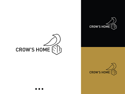 Crow's Home crow home logo logodesign realestate