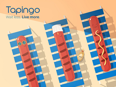 Tapingo Cook Out Brand Illustrations brand illustration creative direction design illustration