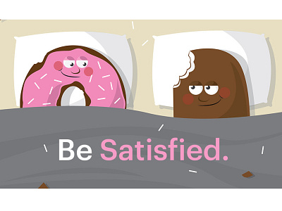 Be Satisfied brand design brand illustration creative direction design illustration