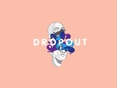 Dropout Cannabis Logo brand design branding creative direction design illustration logo design