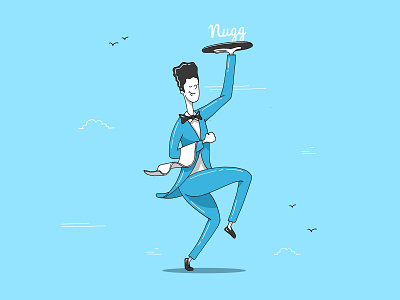 Nuggsly The Cannabis Butler brand design brand illustration branding cannabis brand cannabis branding cannabis design cartoon illustration character illustration characterdesign creative direction illustration