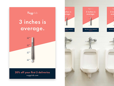 Men's Bathroom Nugg Club Print Ad