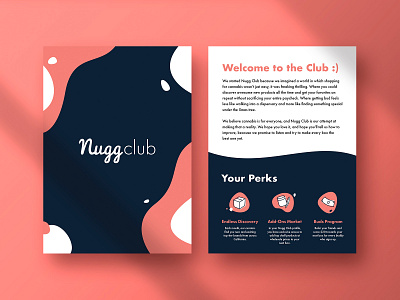 Nugg Club Brand Card brand brand design branding cannabis branding cannabis design creative direction print print design