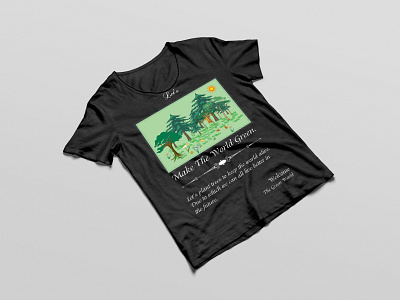 Let's Make the world Green business corporate creative logo long sleeve shirt polo shirt t shirt t shirt design