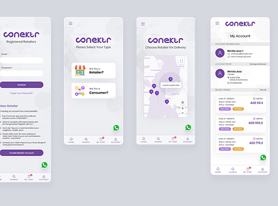 Conecktr mobile responsive website design mobile app ui ux designer uiux website design