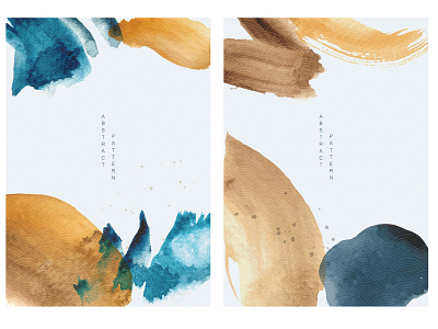 Abstract art background with watercolor brush stroke texture vec abstract arts asian background banner brush stroke china landscraft chinese hand painted illustration japanese modern ocean pattern vector watercolor illustration wave