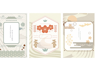 Japanese template vector. Zen garden background. Line pattern in abstract asian background banner border chinese frame geometric art illustration japanese modern pattern template vector zenart