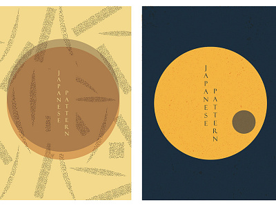 Geometric template vector. Circle pattern in Japanese style