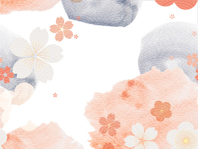 Abstract seamless background with watercolor texture vector. Che abstract asian background banner cherry blossom chinese floral flower illustration japanese modern pattern seamless texture vector watercolor illustration wave