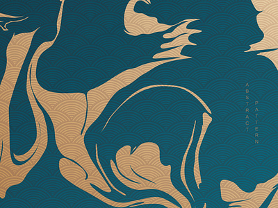 Abstract background in oriental style. Chinese new year banner.