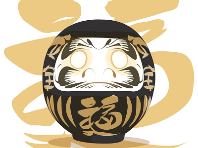 Daruma doll traditional japanese culture Vector Image