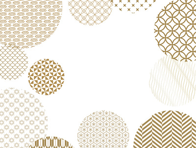 Japanese pattern background vector. Gold geometric cover design abstract asian background banner chinese circle geometric illustration japanese layout modern pattern template vector