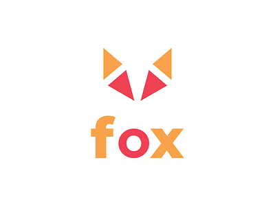Fox logo, Minimalist, Colorful, Abstract mark