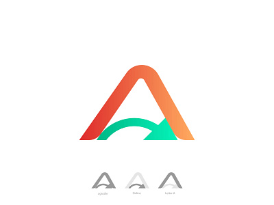 Agrutile, Ecommerce logo, Letter A, online Shopping, Gadget logo