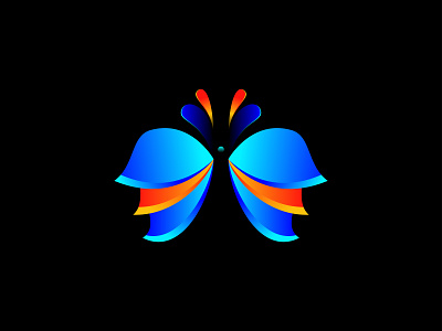 Colorful Butterfly animal app icon bird brand identity branding butterfly butterfly symbol colorful colorful butterfly creative logo design flat flat logo icon logo logos meditation minimalist modern logo design symbol