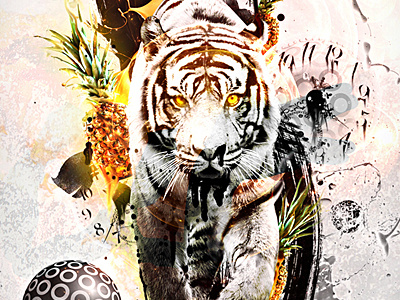 One Imagination art digital manipulation photo tiger