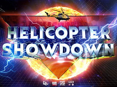 Helicopter Showdown 3d anthony art design digital dubstep gargasz typography