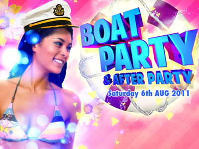 Boat Party Flyer anthony design gargasz graphic