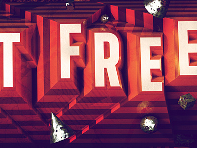 Set It Free 3d anthony gargasz typography