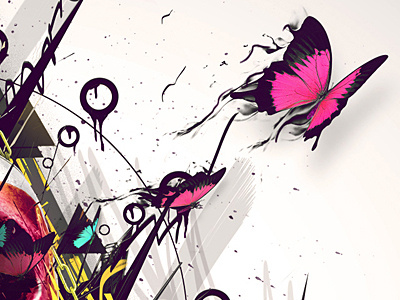 Up & Coming anthony art butterfly digital gargasz illustration