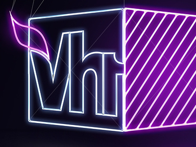 VH1 logo neon treatment vh1