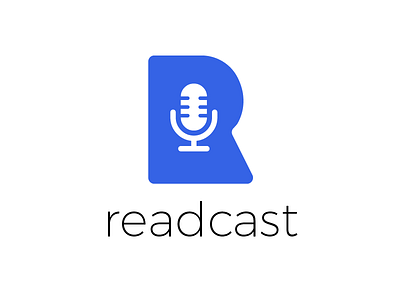 Readcast Logotype brand branding logo microphone music r read record sound