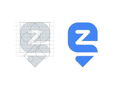 EZ Parking brand description e ez logo map parking pin placeholder rule z