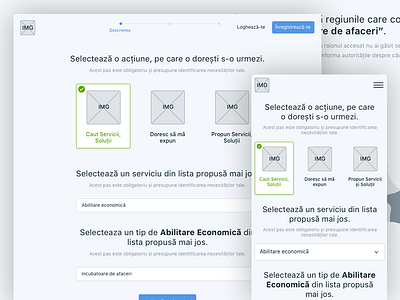 UX & Prototype for Survey - Responsive browser mobile mockup prototype responsive sketch survey ui ux web